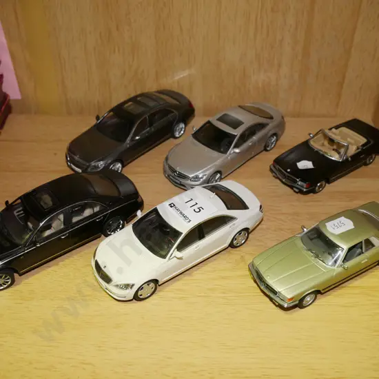 6 model Mercedes Benz cars