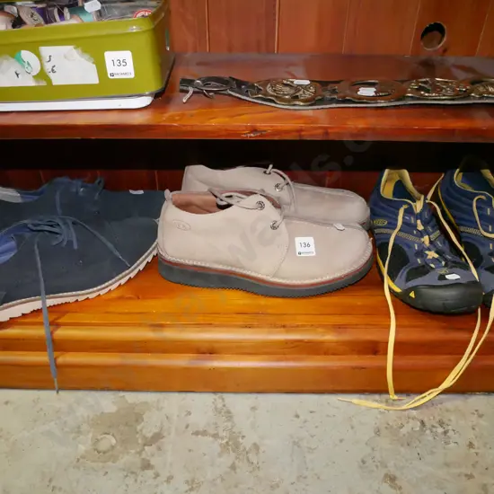 3 pairs of UK size 7 shoes