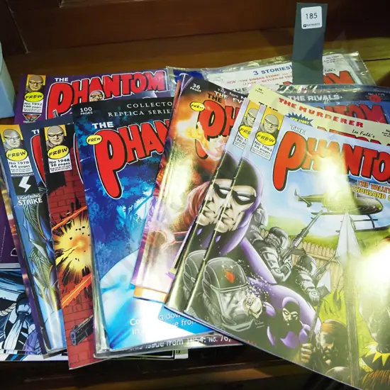 stack of Phantom comics