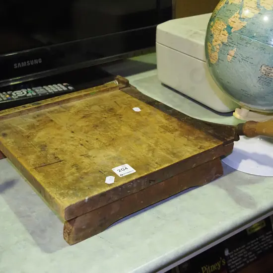 small vintage guillotine