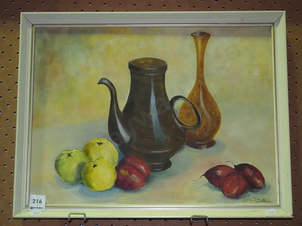 framed oil on board - still life Image 1++