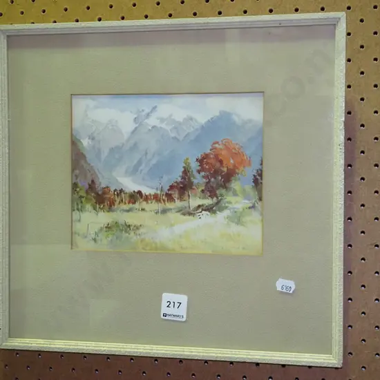 framed print - mountain scene
