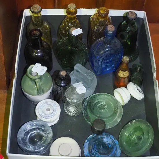 box of various bottles
