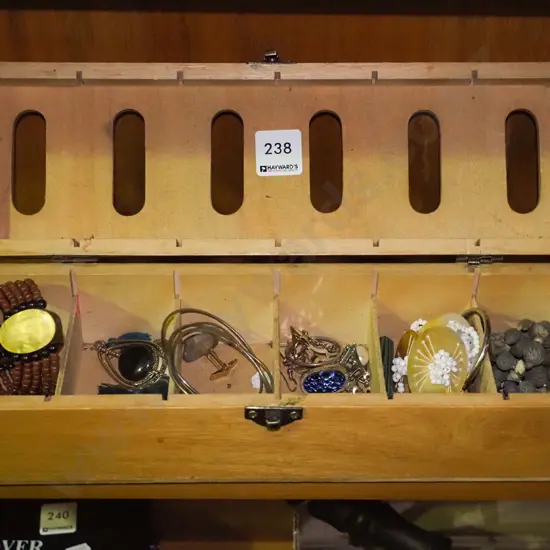 costume jewellery in jewellery box