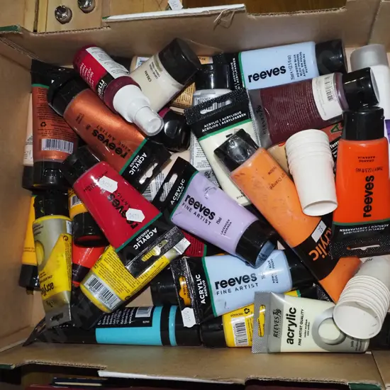 box of artist's paints