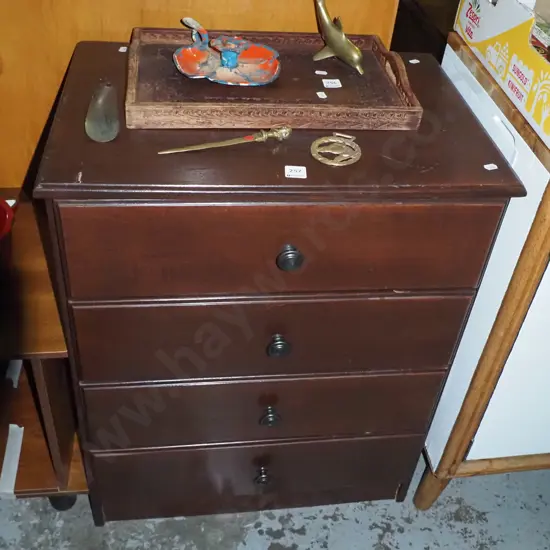 MDF 4-drawer chest H-760 W-580 D-400