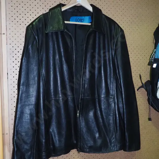 black leather size 112 gent's jacket