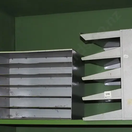 2 metal stationery organisers