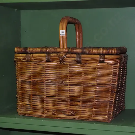 cane picnic hamper