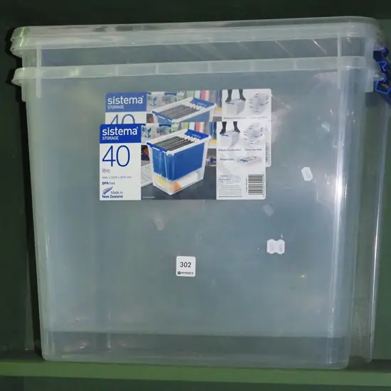 2 Sistema 40l storage containers