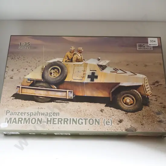 yet-to-be-assembled model WWII German military truck