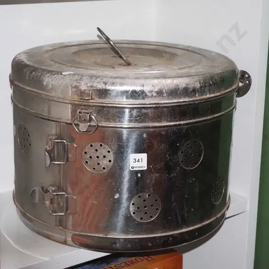 vintage medical sterliser with inserts