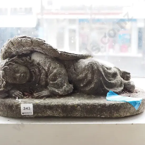 concrete garden sleeping angel