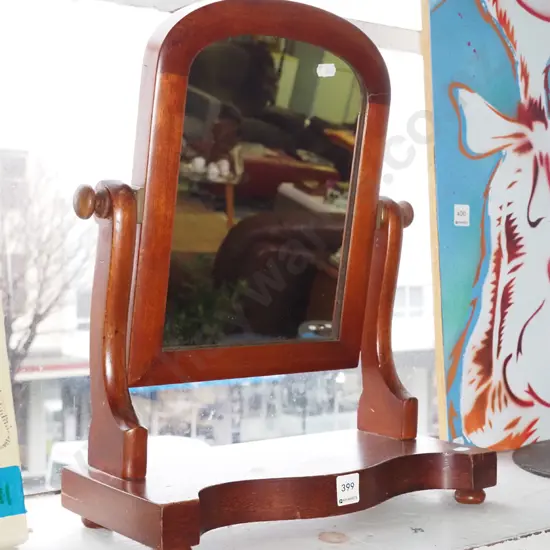 mahogany cheval dressing table mirror H-450