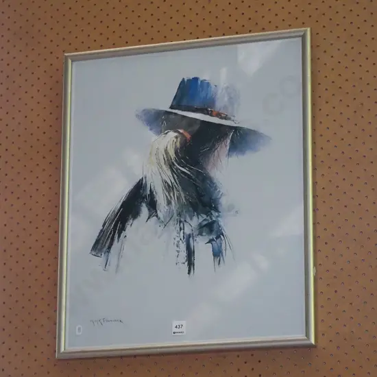 framed print - stock woman