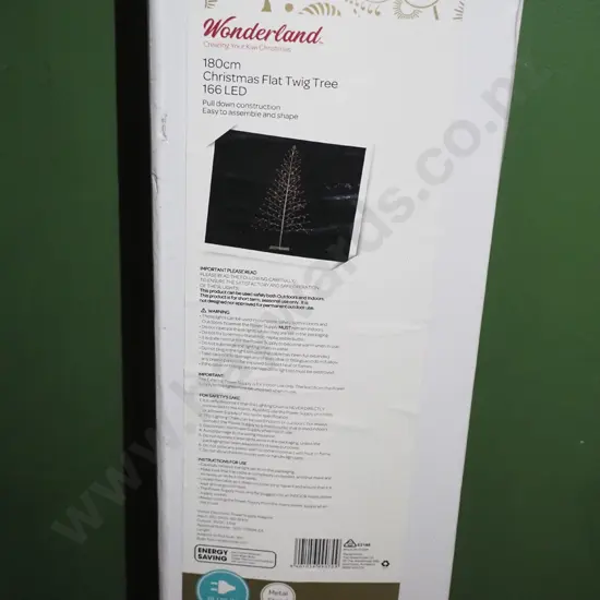 box; Wonderland Christmas LED flat tree