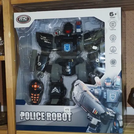 box; remote control police robot
