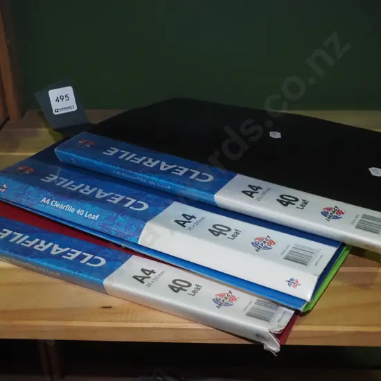 4 clear file stamp albums