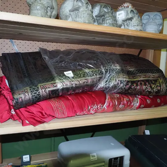 2 Indian bed covers and pillow cases