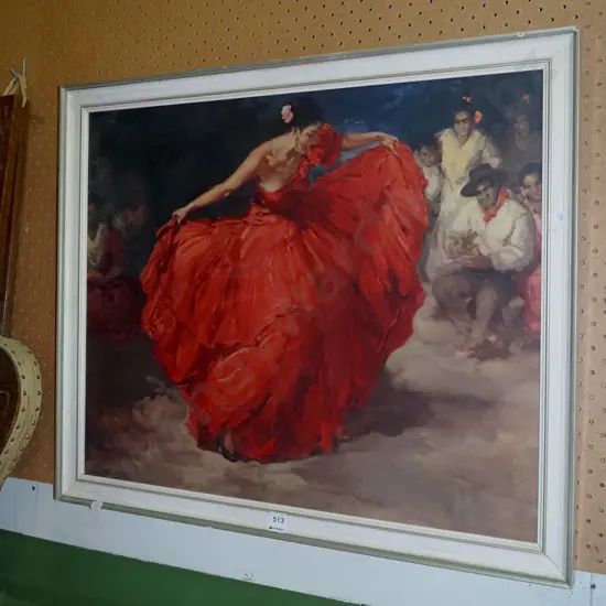 framed print - flamenco dancer