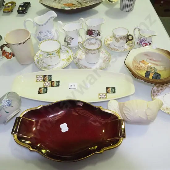 creamers, cups, saucers, Doulton bowl etc