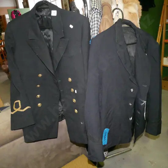 2 gents naval style jackets with military buttons