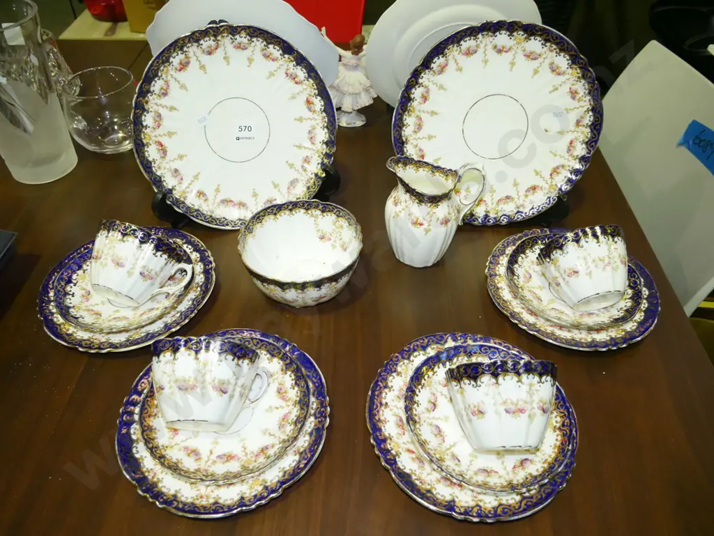 Royal Albert trios, plates, creamer, sugar Image 1++