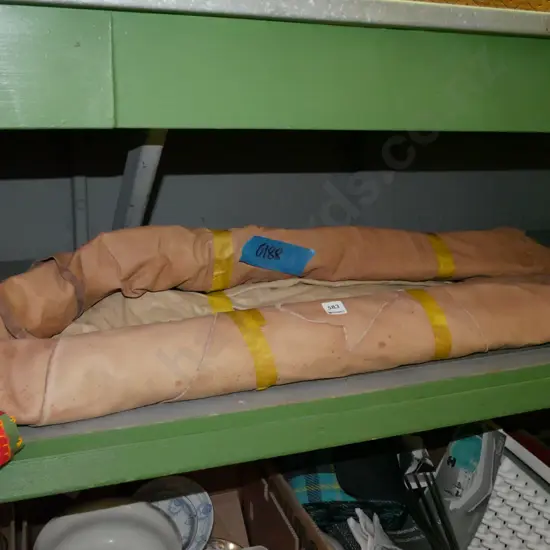 various rolls of leather