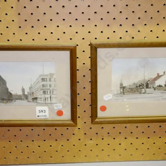 2x Yvonne  Benson hand coloured prints