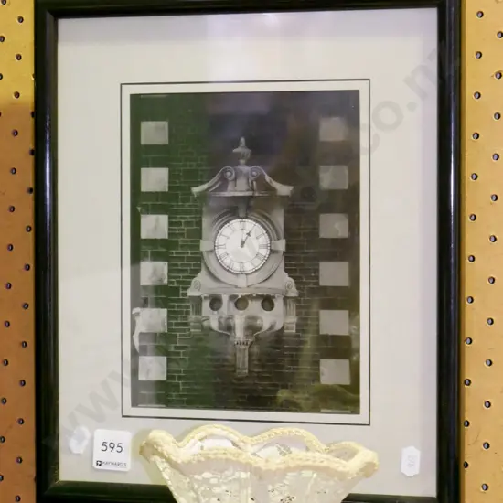 framed photograph - clock