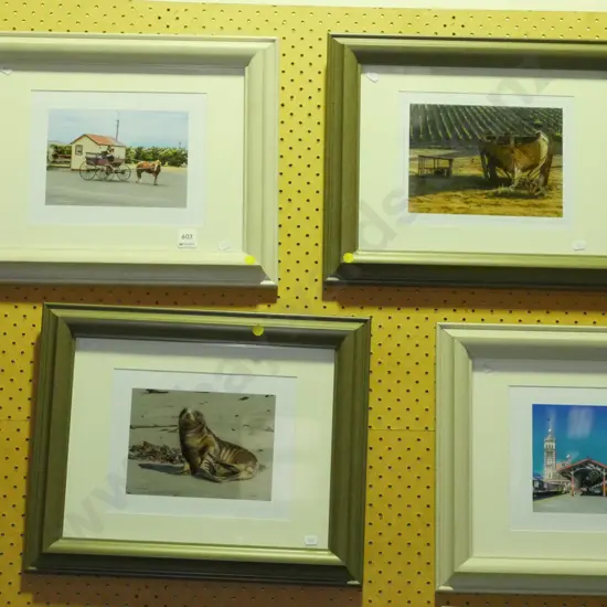 3 photo prints - yellow dots