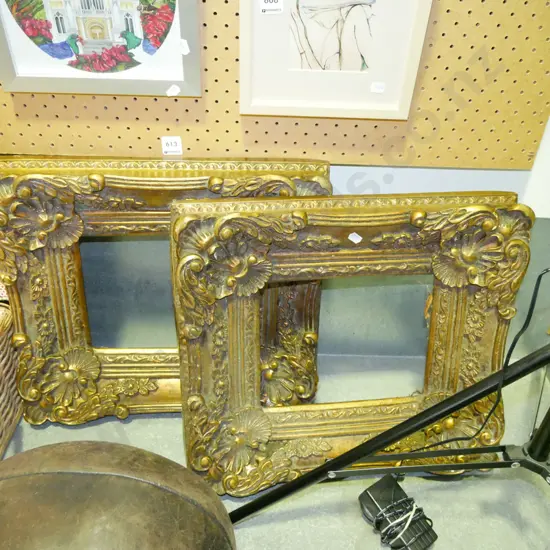 2 very ornate gilt picture frames Each H-390 W-440