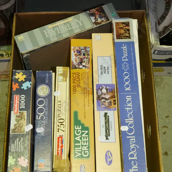box of puzzles
