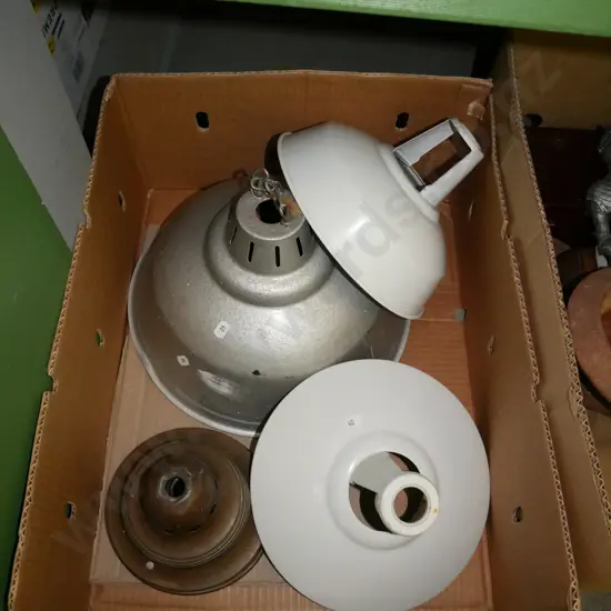 box of light fittings