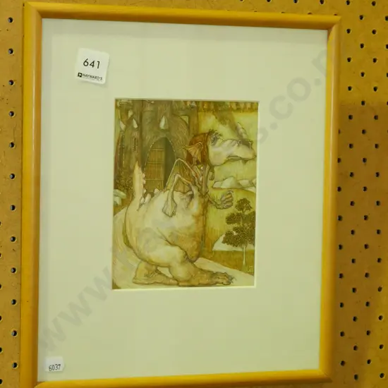 small framed print - dragon