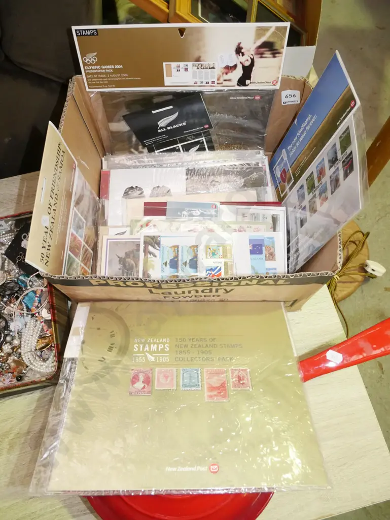 box; first day and other stamps Image 1++