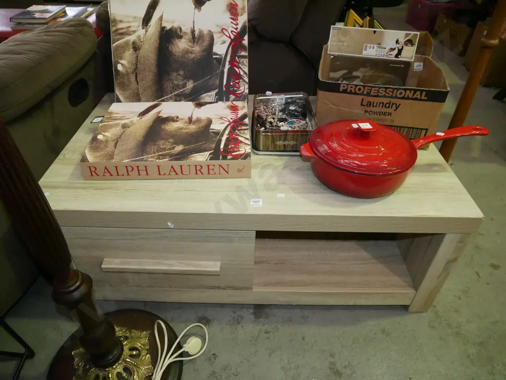 mdf faux wood coffee table Image 1++