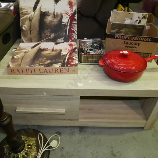 mdf faux wood coffee table