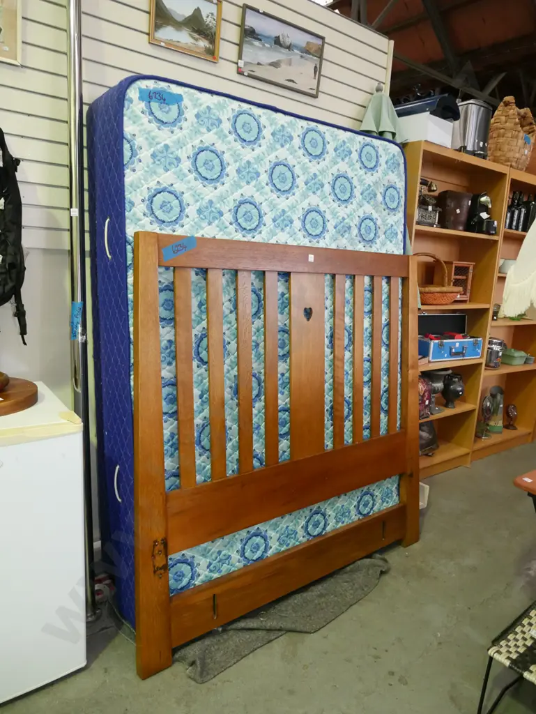 oak double bed Image 1++