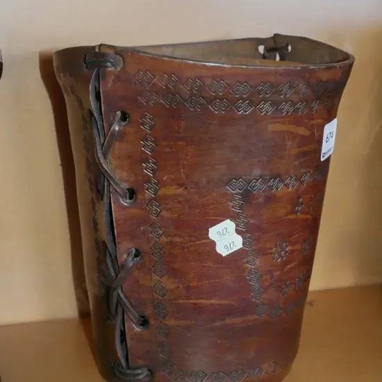 leather cased wine cooler