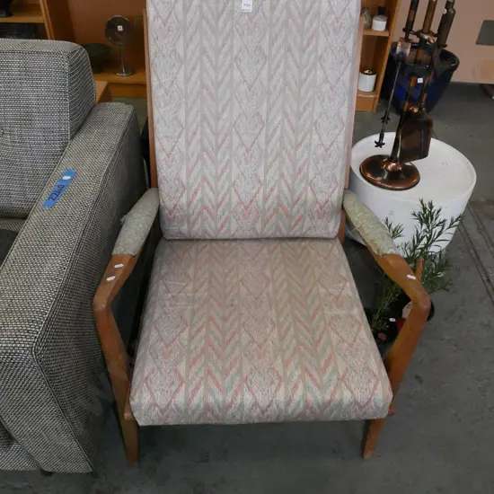 mid century arm chair, needs some attention