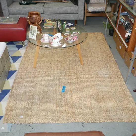 woven jute floor mat L-2180 W-1500