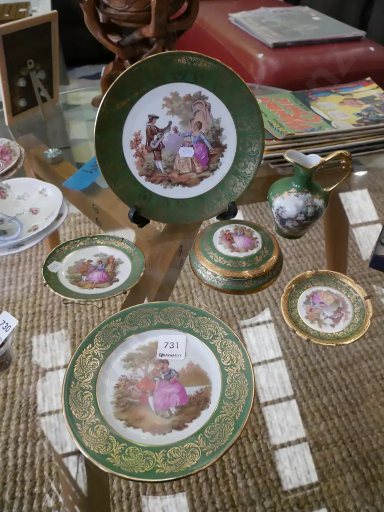 Limoges items, small plates, trinket box etc Image 1++