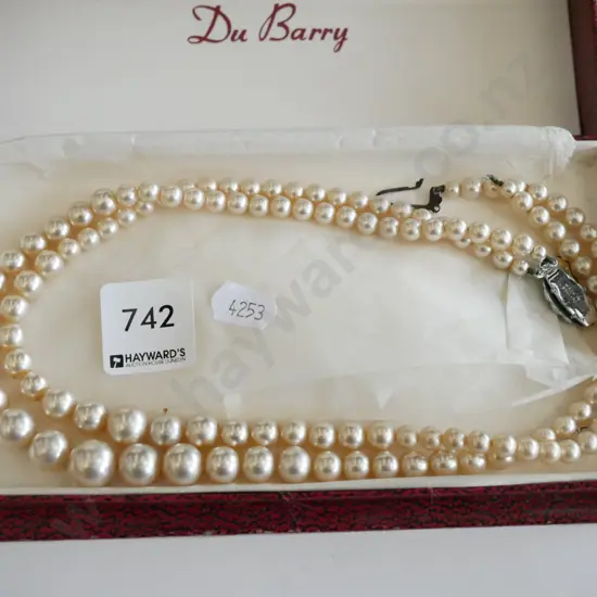 cased faux pearls