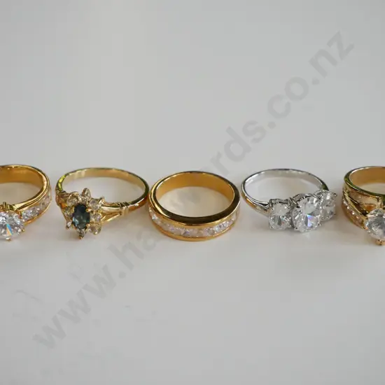 5 x dress rings