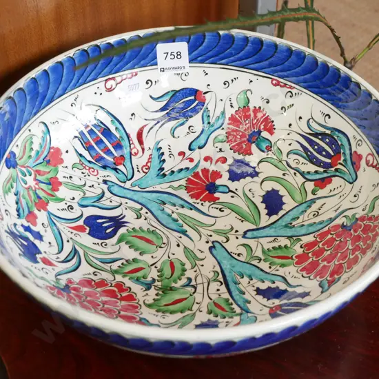 hand painted fruit bowl