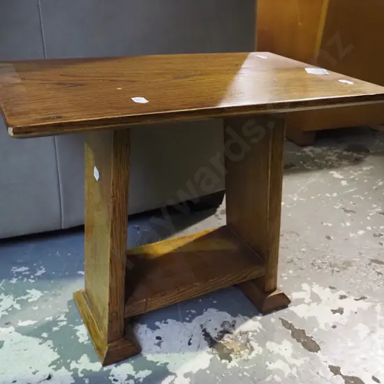 small oak end table
