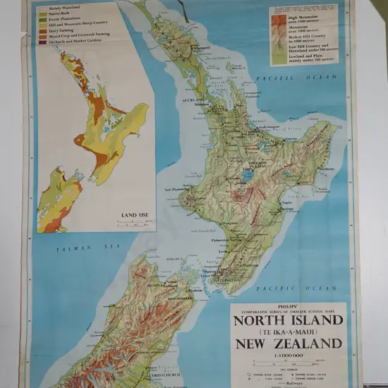 North Island old school map