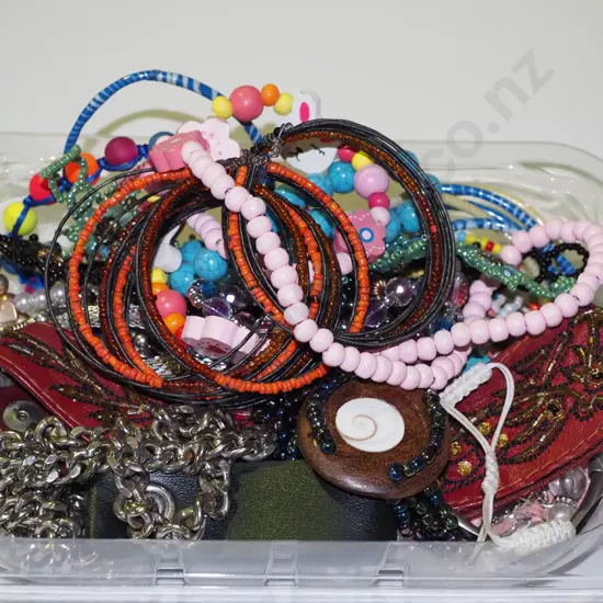 tray of costume jewellery