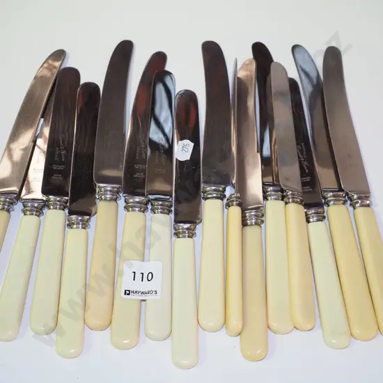 assorted bone handled knives